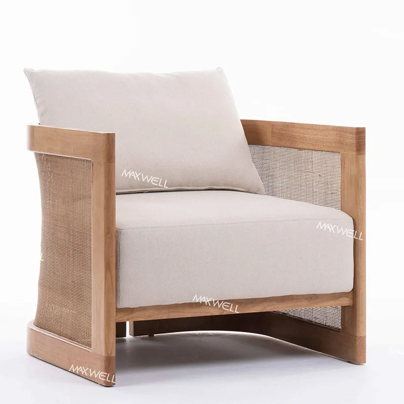 Sofà de Rattan Lounge per al lloguer d’esdeveniments